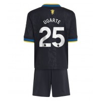 Manchester United Manuel Ugarte #25 Tretí Detský futbalový dres 2025-26 Krátky Rukáv (+ trenírky)